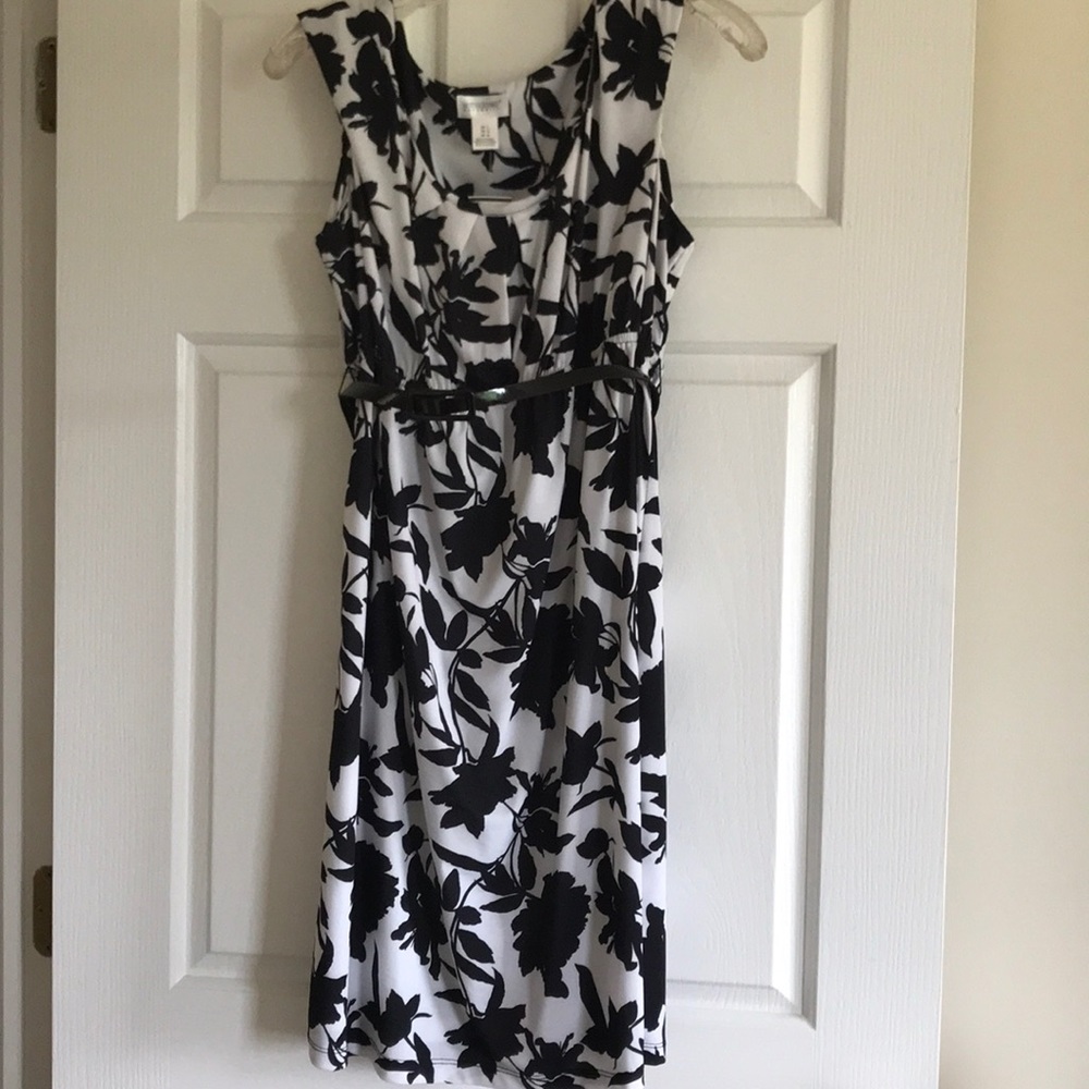 Motherhood maternity belted dress